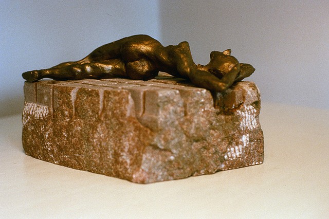 bronze nude sculpture by Gale Carter McCullough