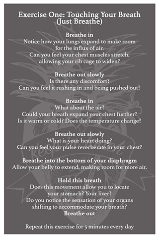 KIT Exercise One: Touching Your Breath (Just Breathe) Postcard