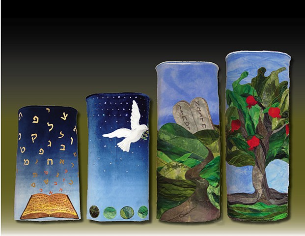 Standing on the Shoulders - Set of Four Torah Covers