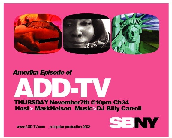 Mark Nelson's ADD-TV, Episode 2 Screening Party at Splashbar,NYC.