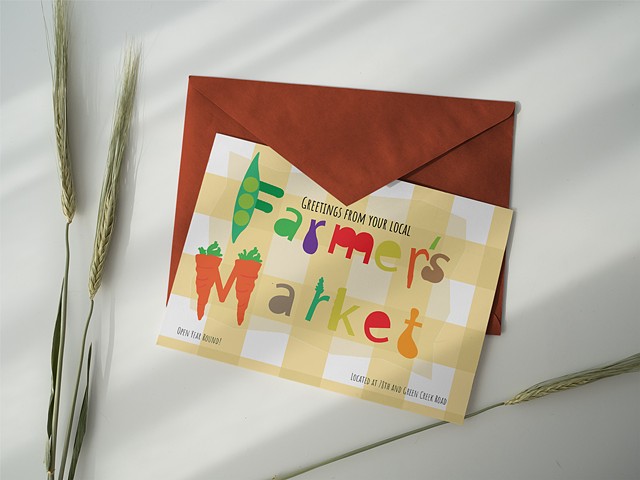 Farmers' Market Postcard