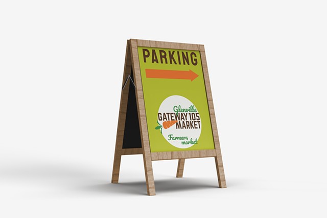 Gateway105 Farmers' Market Parking Signage