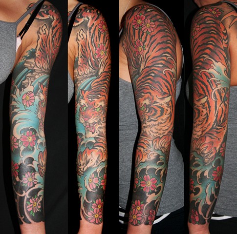 tiger and blossom arm