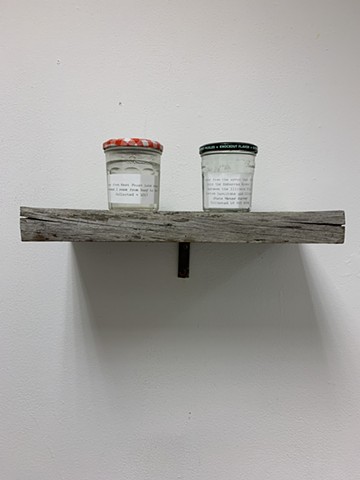 water samples and labels
