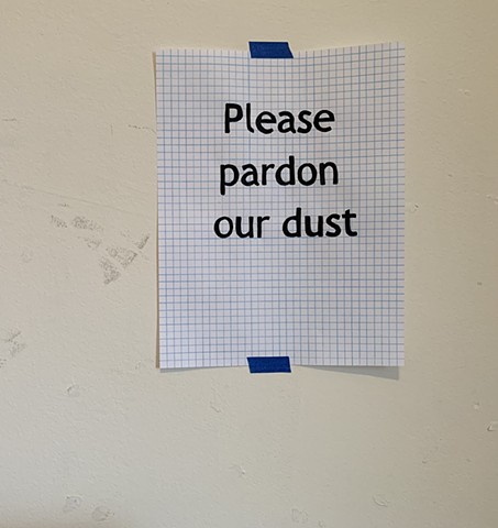 Please pardon our dust