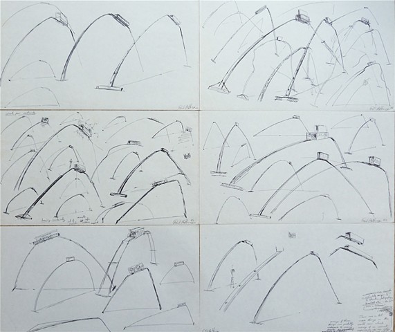 Studies for Sky Tunnel (1980)