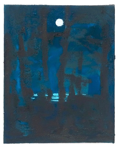 Moon Over Lake Michigan