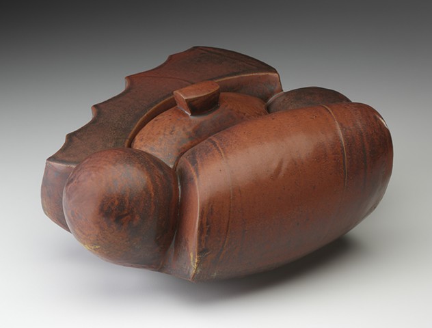 Untitled Covered Jar (Cinnamon)