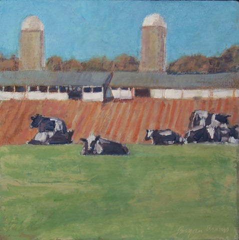 cows and Farm at Tanner Brothers, Bucks County, PA Impressionism