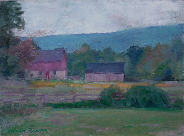 Farm, Bucks County painting, 