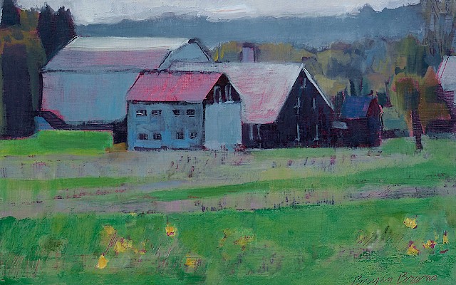 farm, green grass, spring light, Bucks County fine art