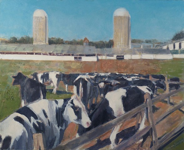 cows and Farm at Tanner Brothers, Bucks County, PA Impressionism