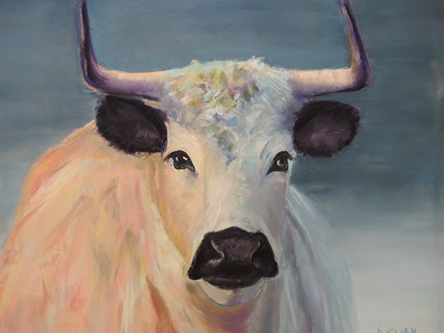 Cow with Approaching Storm