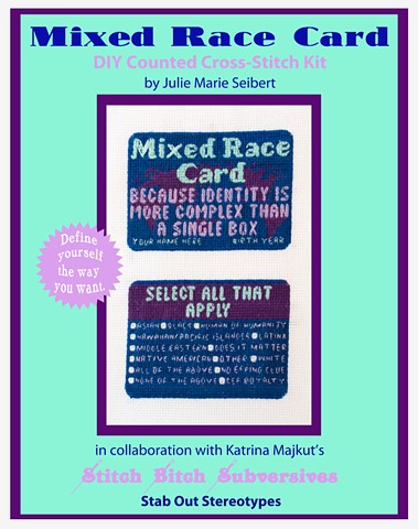 Mixed Race Card, DIY Counted Cross-Stitch Kit