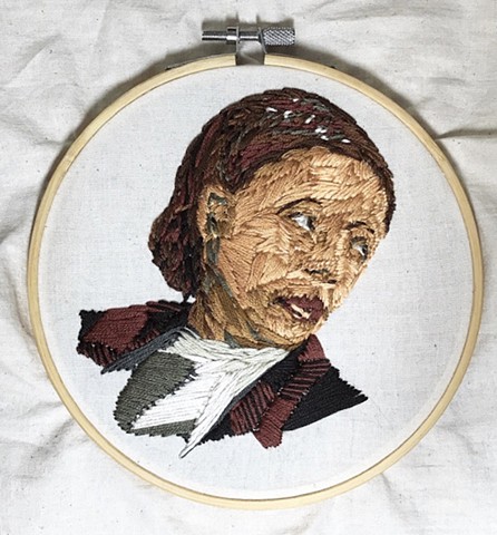 Painted Stitches: Self-Portrait