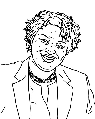 Stacey Abrams Coloring Page