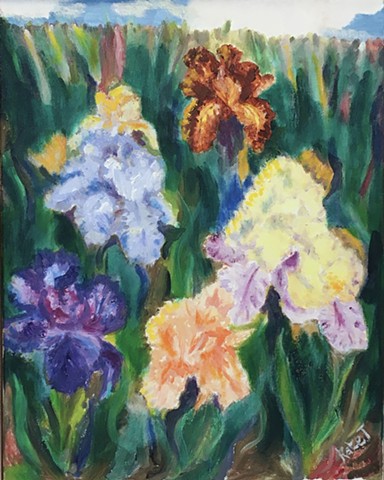 Iris Blossoms from Monet's garden in Giverny