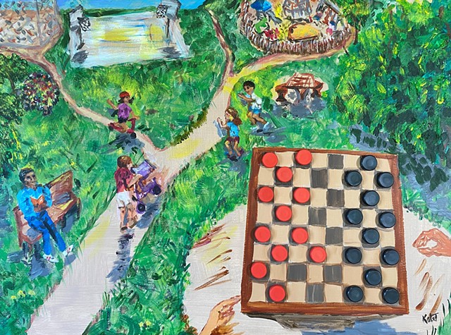 Magnetic Park, Checkers Anyone?