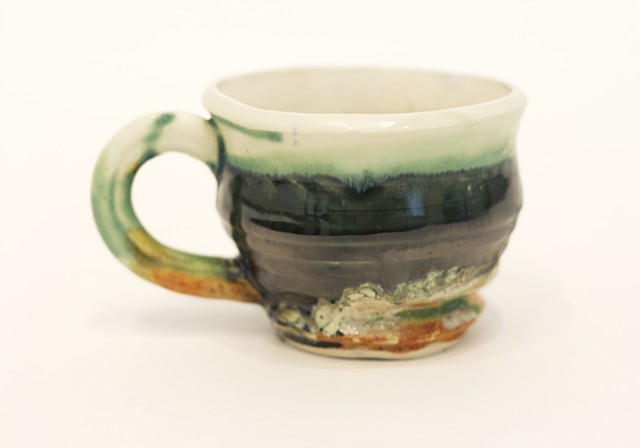 Cup of hand mixed glaze