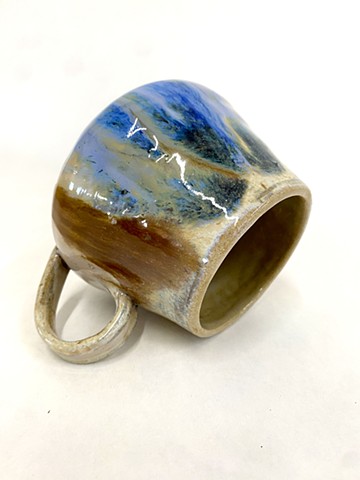 Brown and Blue Mug