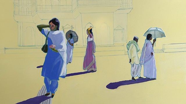 street scene in India