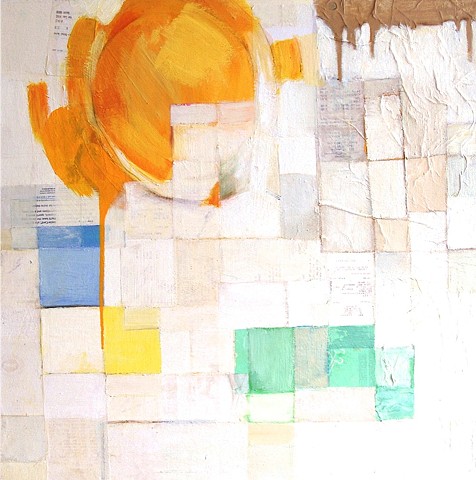 Abstract, Mixed Media Collage, Liza Cassidy