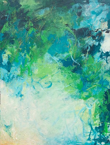 Blue and green abstract