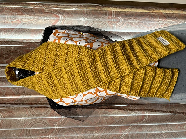 Handmade triple crochet scarf apart of a 1,000 handmade scarf project. 