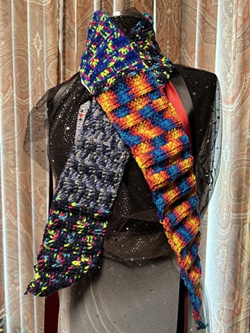 Handmade Triple Crochet Scarf apart of a 1,000 handmade scarf project.