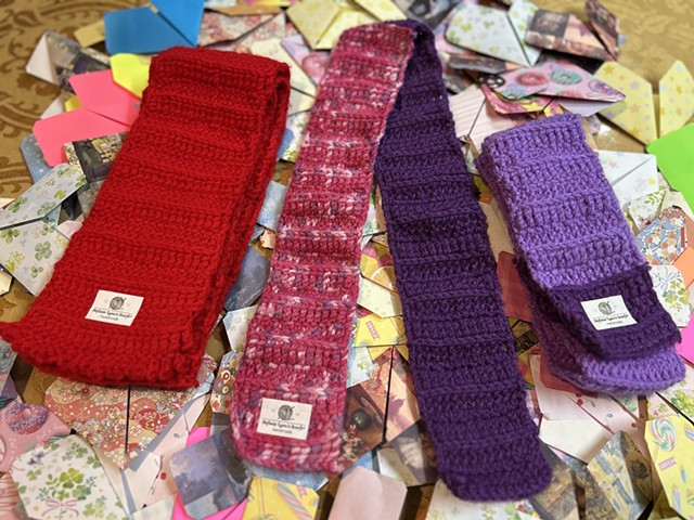 Stefanie Lynn's Scarfs® 2026 Tangled Hearts: Post Valentine's Handmade Scarf Collection