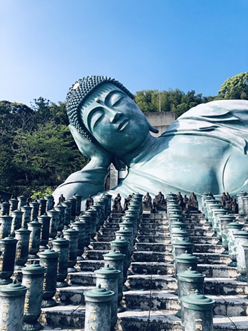 Nanzoin Buddhist temple in Sasaguri, Fukuoka, Japan. Fine Art Print Noritsu, roll paper (glossy) Made in Japan