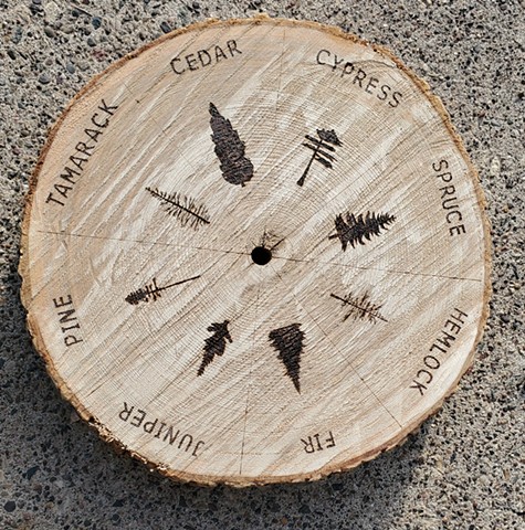 NatureGrafter dial: coniferous trees