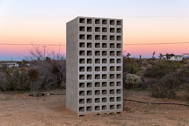 1:1:2 -Modern Proportion Study calibrated to the Spring Equinox, permanent site specific installation in Mojave Desert