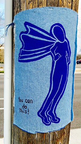 Everyday Hero - from the 2020 North end Guerrilla art 