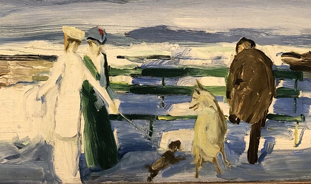 Small portion of George Bellows "Snow Caped River of 1911™"