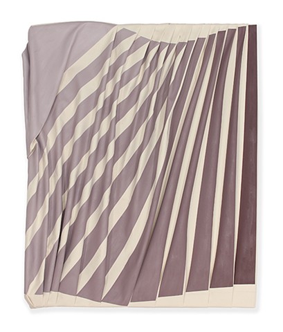 Brown to Purple Striped Folds