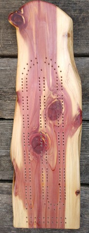 Red/Aromatic Cedar Cribbage Board