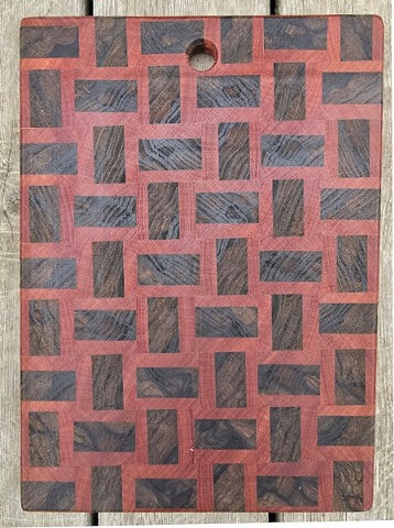 End Grain Black Limba/Sapele