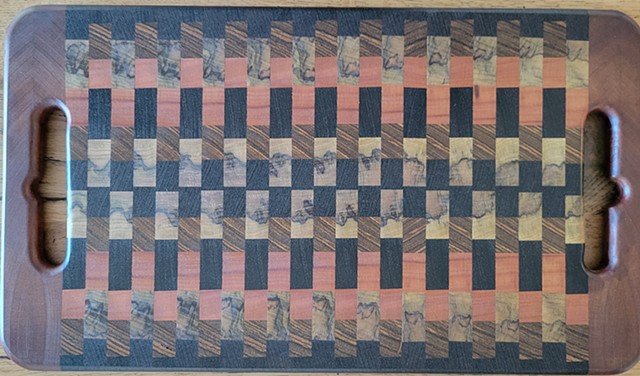 End Grain African Woods