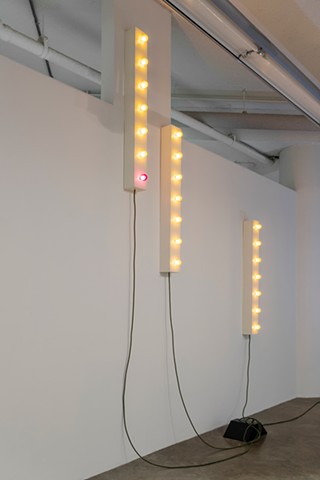 column, lights, cord, art, artist tyler wellington