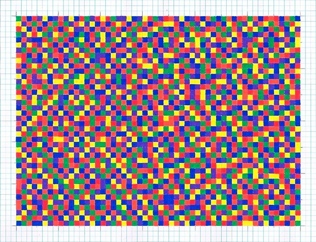 Distribution study (6 colours)