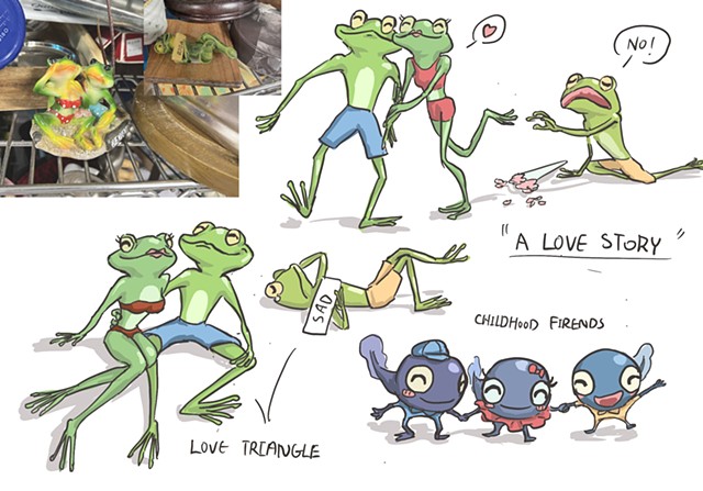 Froggy Love Triangle