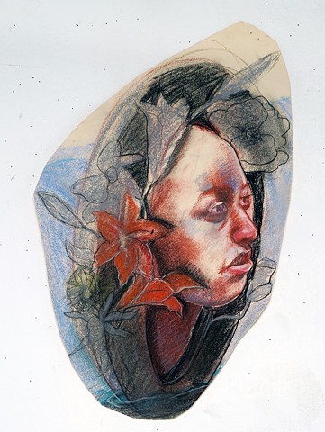Untitled Study (Woman with flowered wreath)