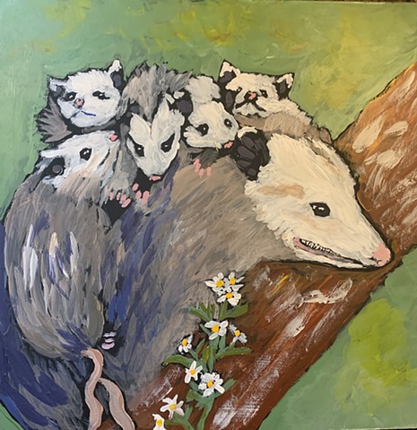 Mama Possum & family 