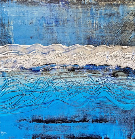 Original abstract seascape painting for sale in Minneapolis Minneapolis - Seaside