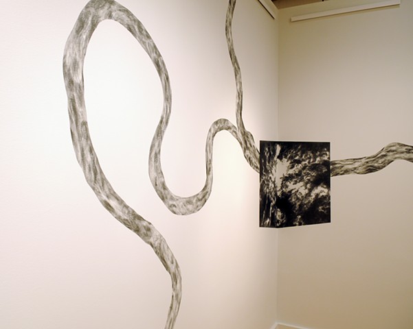 Confluence site-specific drawing at VisArts Rockville