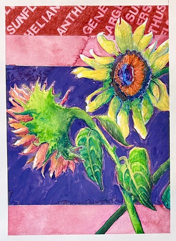 Sunflowers, Panel 1