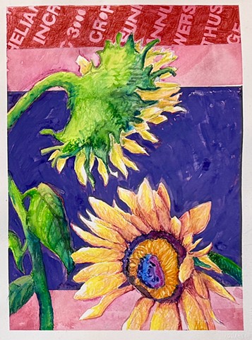 Sunflowers, Panel 2