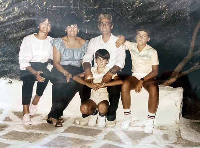 Stephanos Skandalis family in 1984