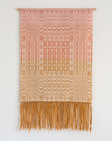 Multicolored woven wall-hanging